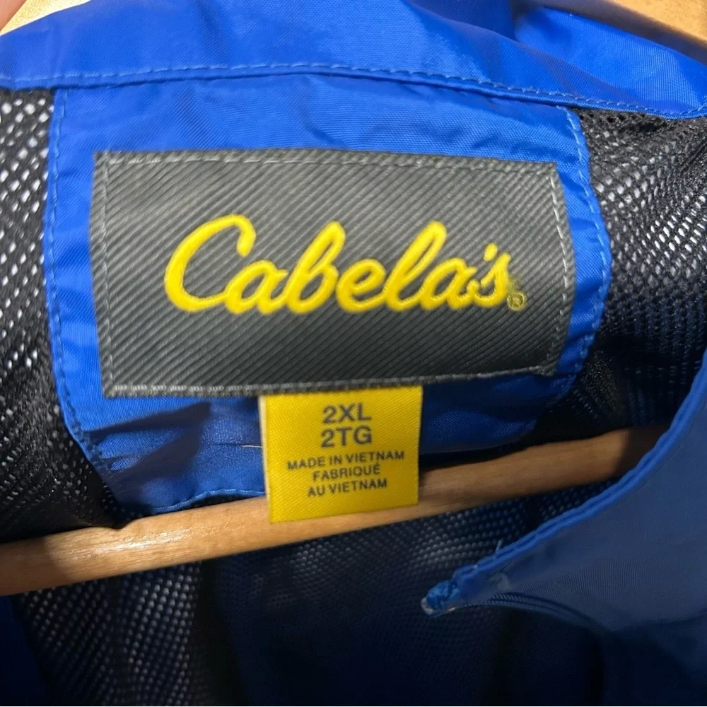 Cabela’s Full Zipper‎ Blue Windbreaker XXL